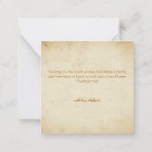 レトロスタイリッシュカボチャとフルーツハッピー感謝祭 ノートカード (裏面)