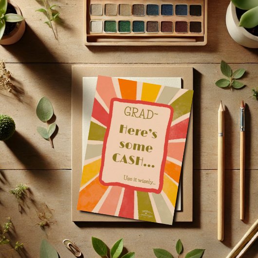 レトロスタイリッシュグラッおもしろいドキャッシュ引用文カード カード