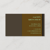 レトロスタイリッシュトレンディーの名刺 名刺 (裏面)