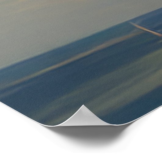 レトロスタイリッシュビーチウェア印象的な夏ファッション ポスター (角)