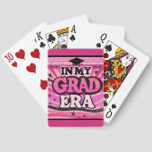 レトロスタイリッシュピンクおもしろいインマイグラードエラ引用文 トランプ (裏面)