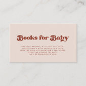 レトロスタイリッシュピンク赤ちゃんシャワー予約リクエストカード エンクロージャーカード (正面)