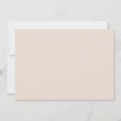 レトロスタイリッシュピーチピンクブリデスメイド提案カード 招待状 (裏面)