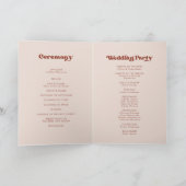 レトロスタイリッシュピーチ結婚ックピンク折り畳みプログラム プログラム (内部)