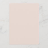 レトロスタイリッシュピーチ結婚ック詳細 エンクロージャーカード (裏面)