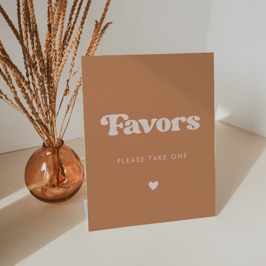 レトロスタイリッシュブラウンシュガー結婚式の引き出物 台座サイン