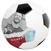 レトロスタイリッシュブラック&ホワイトポートレートフォトディスプレイ サッカーボール (3/4)