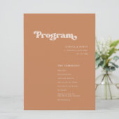 レトロスタイリッシュブ茶結婚糖 プログラム (スタンド正面)