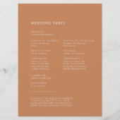 レトロスタイリッシュブ茶結婚糖 プログラム (裏面)