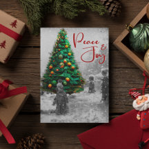 レトロスタイリッシュヴィンテージグリーンクリスマスツリー