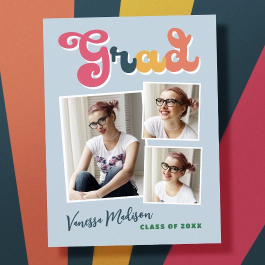 レトロスタイリッシュヴィンテージ3 Photo Grad発表 ポストカード