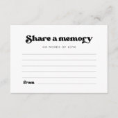 レトロスタイリッシュ共有aメモリ ノートカード (正面)