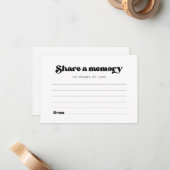 レトロスタイリッシュ共有aメモリ ノートカード (正面/裏面インサイチュ)