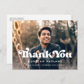 レトロスタイリッシュ卒業記念写真 ポストカード (正面/裏面)