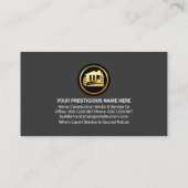 レトロスタイリッシュ手利便道プラカード 名刺 (裏面)