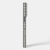 レトロスタイリッシュ白黒ギンガムプレイドパターン Case-Mate iPhoneケース (裏面 / 右)