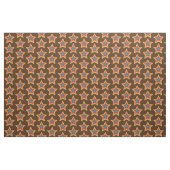 レトロスタイリッシュ70年代の星型織物 ファブリック (ヤード)