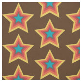 レトロスタイリッシュ70年代の星型織物 ファブリック (見本)