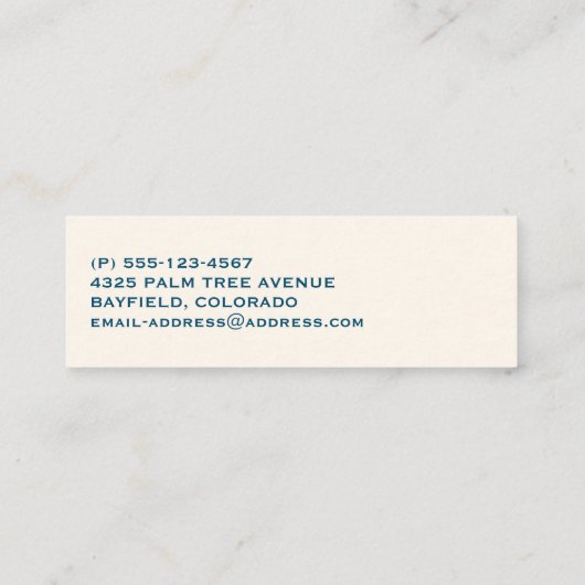 レトロスタイルかわいいカラフルドーナツ型 スキニー名刺