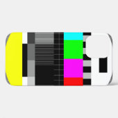 レトロスタイルでのtv無信号のイラストレーション。 Case-Mate iPhoneケース (裏面 (横))