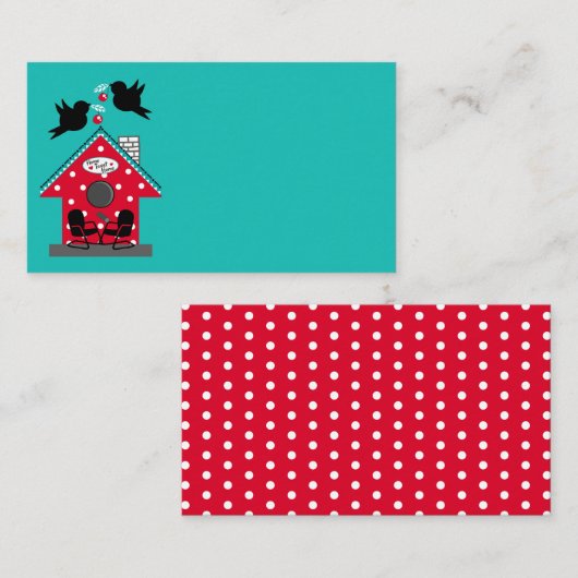 レトロスタイルと色 名刺 (正面/裏面)