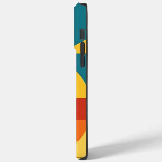 レトロスタイルのオートバイライダー風光明媚な夕日 Case-Mate iPhoneケース (裏面 / 左)