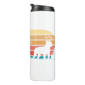 レトロスタイルのカスタムボストンテリア犬愛好家 タンブラー (回転右)