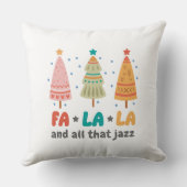 レトロスタイルのクリスマスツリー カスタマイズ可能 クッション (裏面)