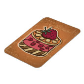 レトロスタイルのケーキイラストレーション マグネット (左側)