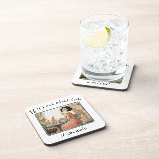 レトロスタイルのハードプラスチックコースター コースター (右側)