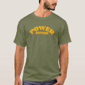 レトロスタイルのパワーボトム Tシャツ (正面)