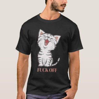 レトロスタイルのビンテージキャット Tシャツ