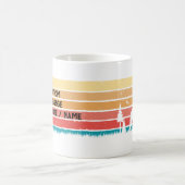 レトロスタイルのボストンテリア犬好きドッグトレーナー コーヒーマグカップ (中央)