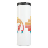 レトロスタイルのラブラドール・レトリーバー・ドッグ・ラバー タンブラー (裏面)