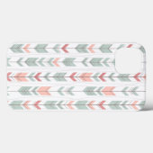 レトロスタイルの幾何学的パターン Case-Mate iPhoneケース (裏面 (横))