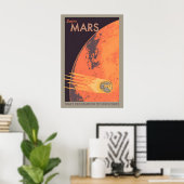 レトロスタイルの火星探査 NASA ポスター (ホームオフィス)