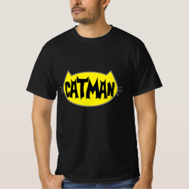 レトロスタイルの猫好き男性用Tシャツ Tシャツ