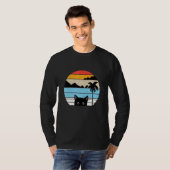 レトロスタイルの猫 動物 5 Tシャツ (正面フル)