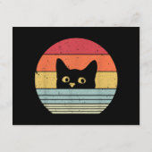 レトロスタイルの猫Tシャツ エンクロージャーカード (裏面)