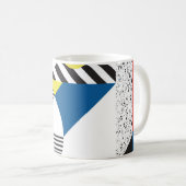 レトロスタイルの背景 コーヒーマグカップ (正面右)