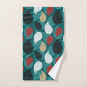 レトロスタイルの魅力的な色の渦 バスタオルセット (ハンドタオル)