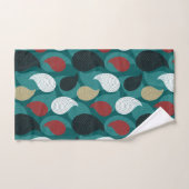 レトロスタイルの魅力的な色の渦 バスタオルセット (ハンドタオル)