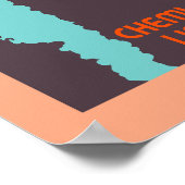 レトロスタイルアールデコフランスのファッションad ポスター (角)