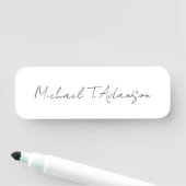 レトロスタイルエレガントプレーンシンプルホワイト書道 名札 (インサイチュ)