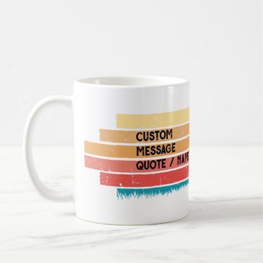 レトロスタイルカスタムグレートDane犬の恋人トレーナー コーヒーマグカップ (左)