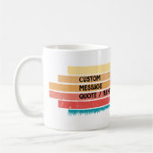 レトロスタイルカスタムチワホアドッグラバートレーナー コーヒーマグカップ (左)