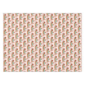 レトロスタイルカップケーキ甘いデザートパターン テーブルクロス (正面(横))