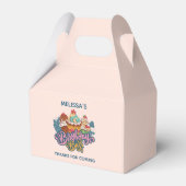 レトロスタイルカップケーズスイートデザート誕生日Bash フェイバーボックス (正面サイド)