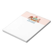 レトロスタイルカップケーズスイートデザート ノートパッド (回転)