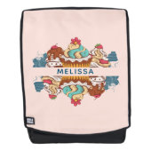 レトロスタイルカップケーズスイートデザート バックパック (正面)